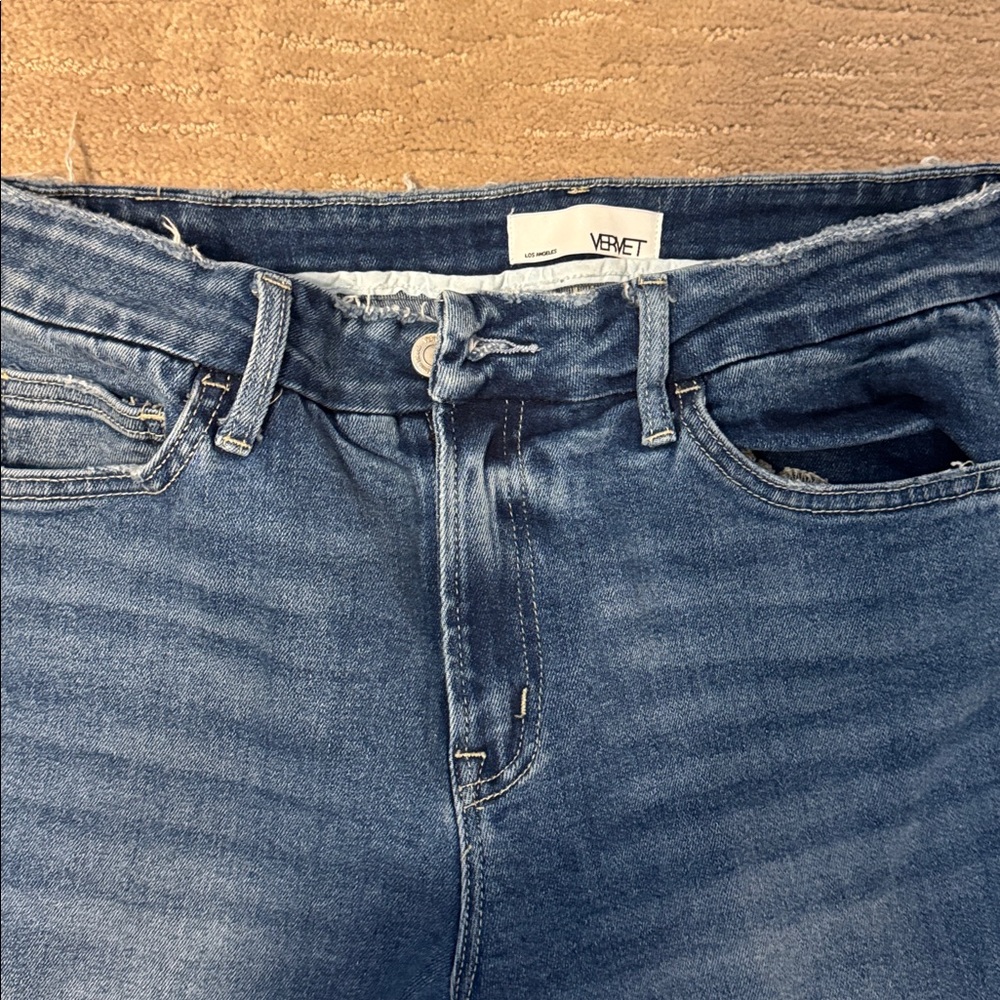 VERVET BY FLYING MONKEY Dark Blue Ankle Jeans - Picture 2 of 7